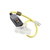 Defender Cable 12/3 Gauge, 3 ft, POWER BLOCK, 15 AMP w Lighted Ends Contractor Grade UL and ETL Listed DCG-331-32